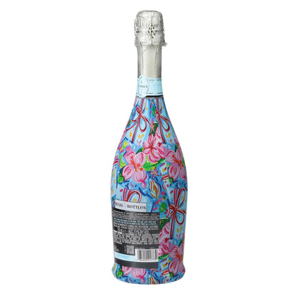 Preppy Happy Birthday Brushed Presents Prosecco Bottle Wrap