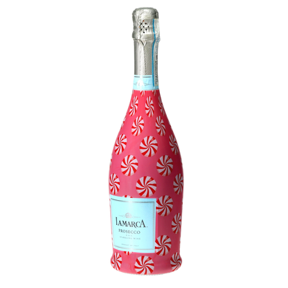 Peppermint Parade Prosecco Bottle Wrap