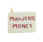 Ladies Mahjong Money Themed Beaded Coin Purse