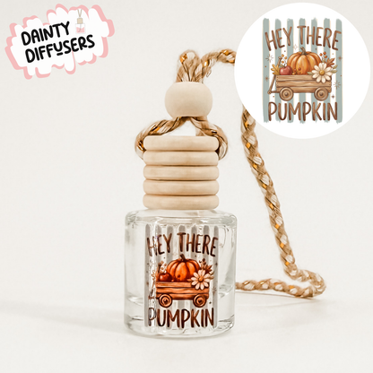 Hey There Pumpkin Car Freshener | Hanging Car Diffuser