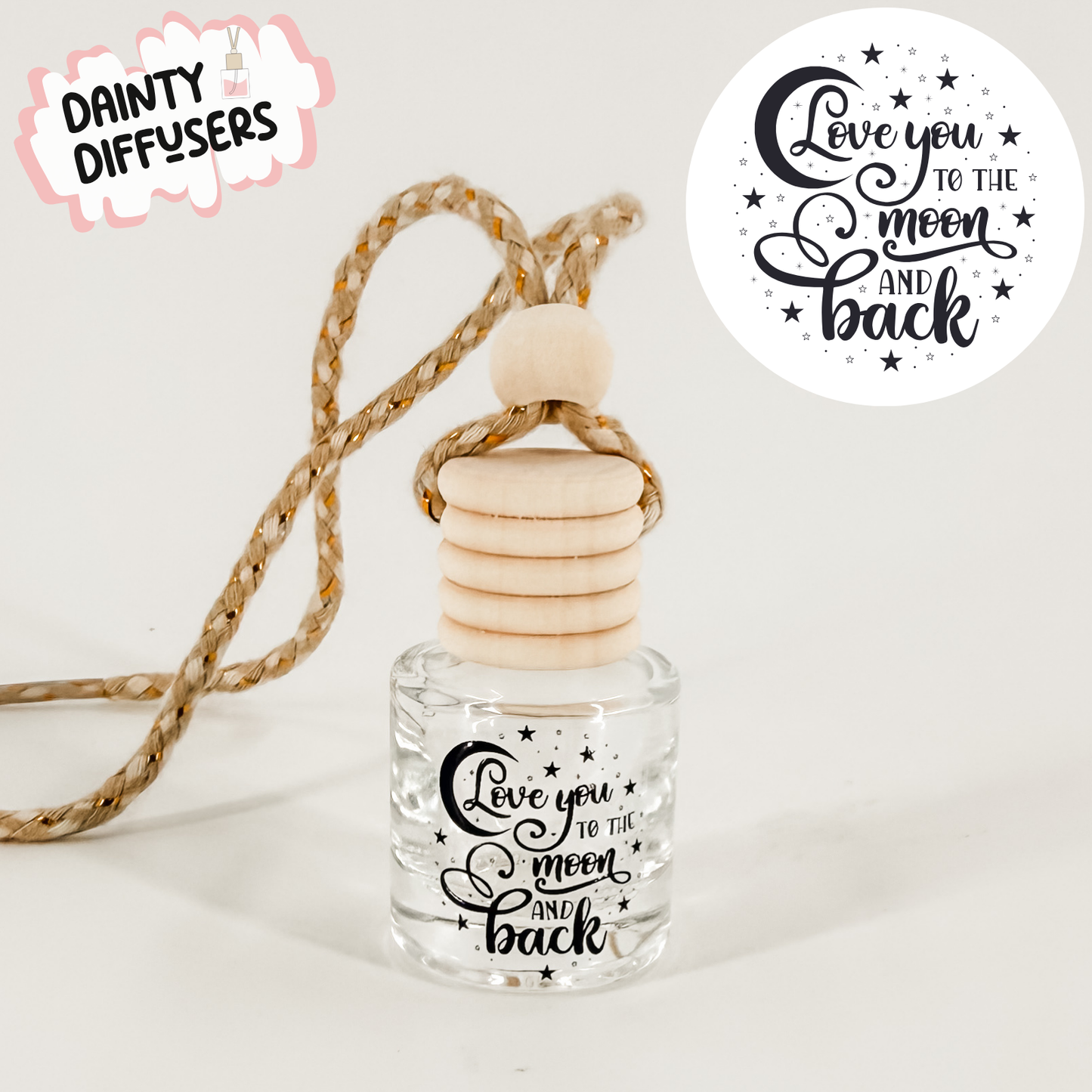 Love You To The Moon And Back Car Diffuser