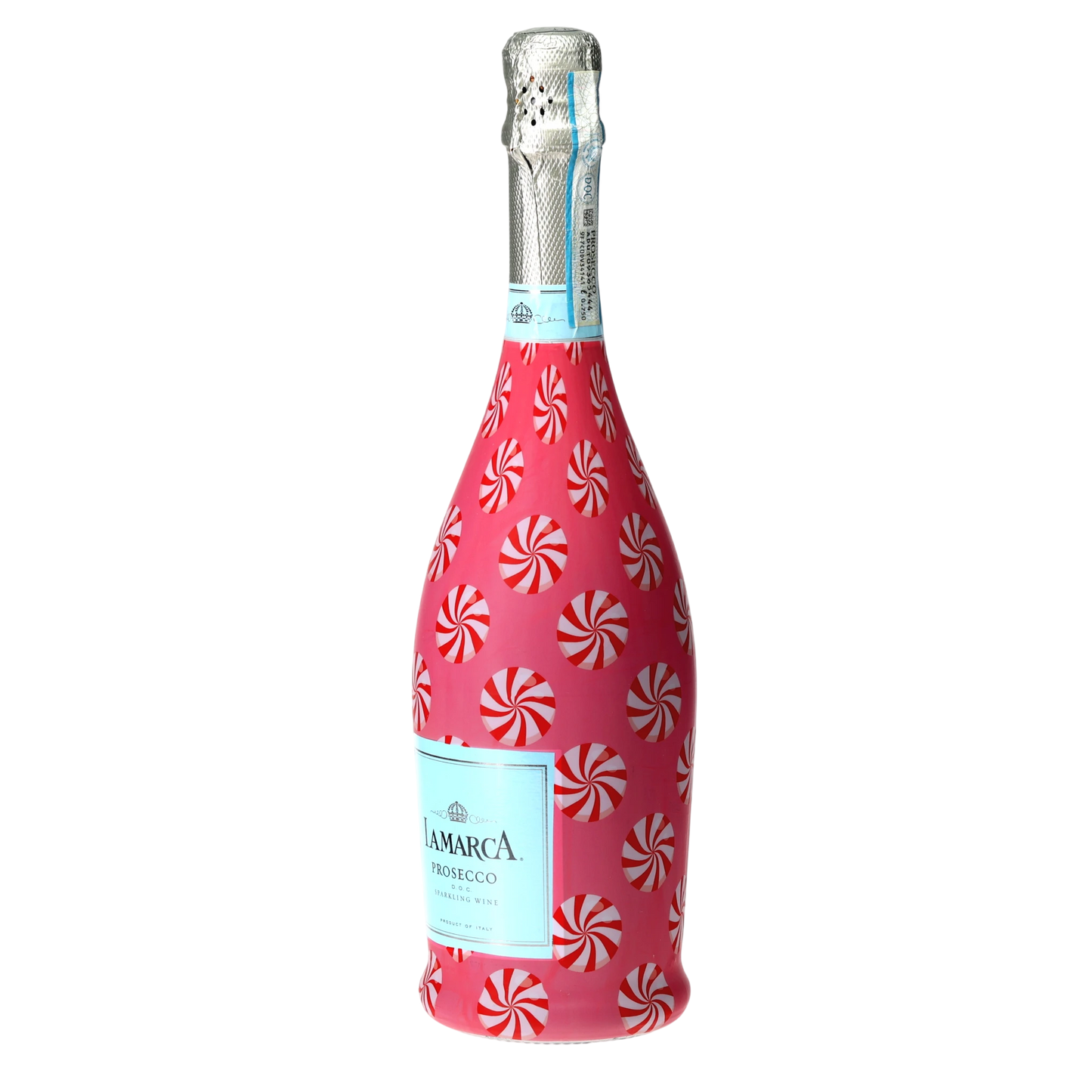Peppermint Parade Prosecco Bottle Wrap