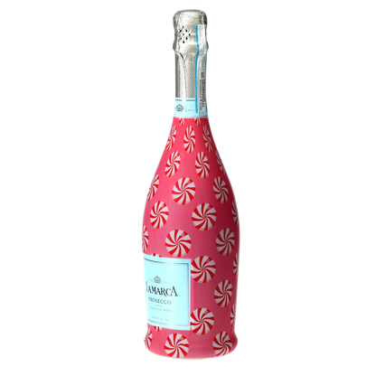 Peppermint Parade Prosecco Bottle Wrap