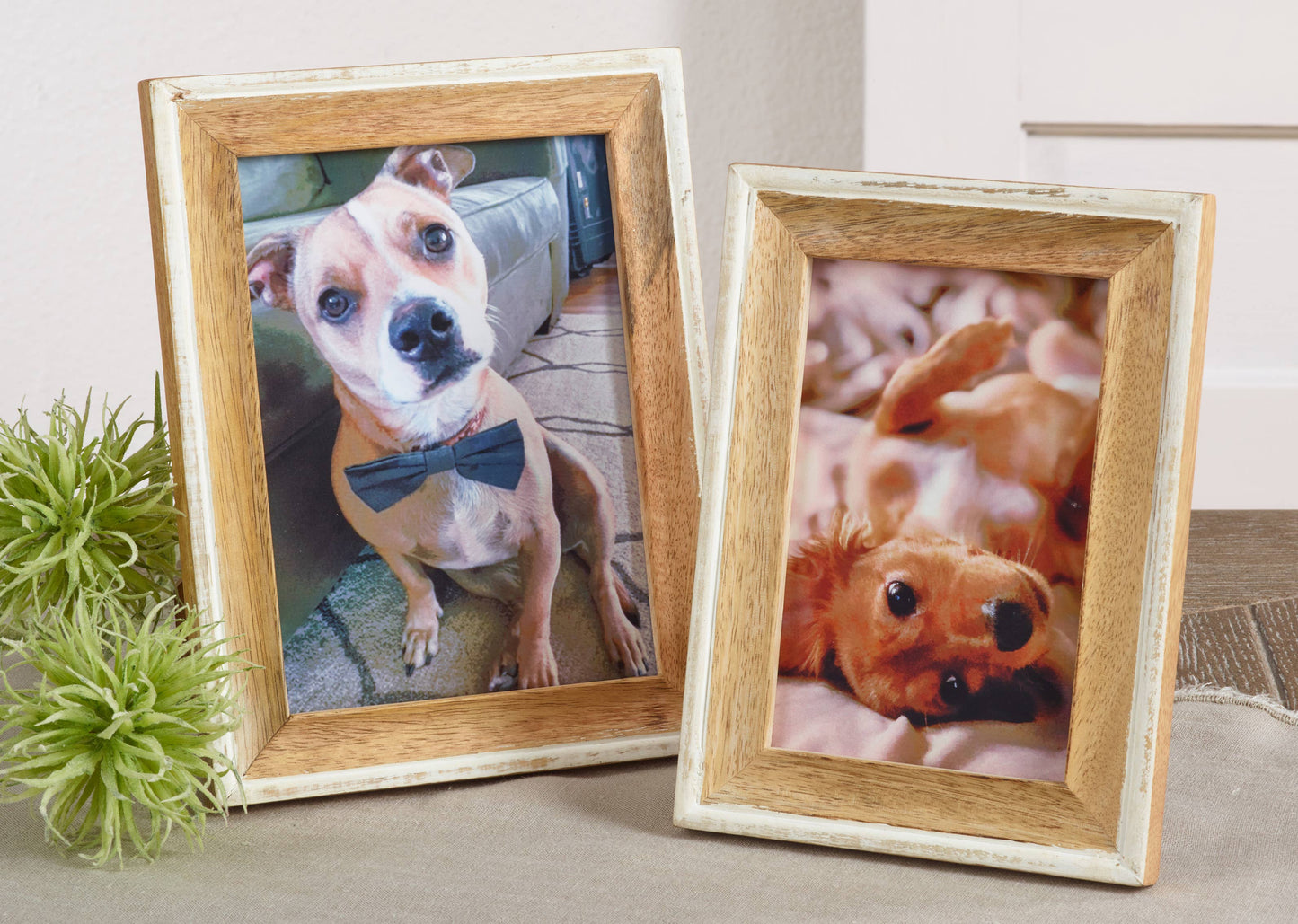 Distressed Wood Photo Frame