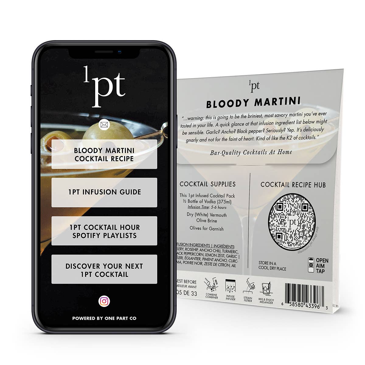 1pt Bloody Martini Cocktail Pack