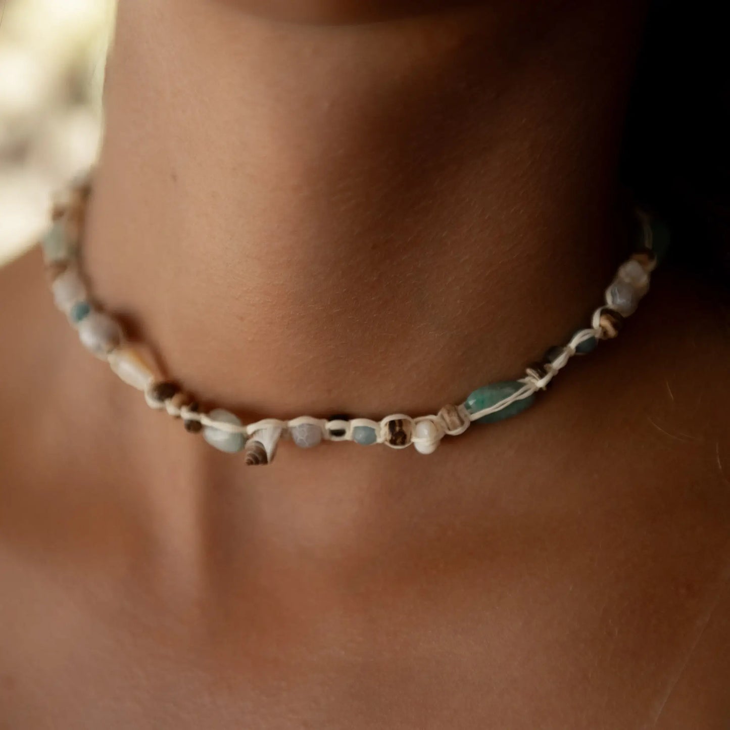 Nixie Beaded Seed Choker Necklace, by Pineapple Island