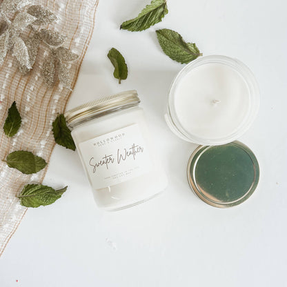 SWEATER WEATHER |FALL & HOLIDAY CANDLE |100% SOY WAX |13 OZ