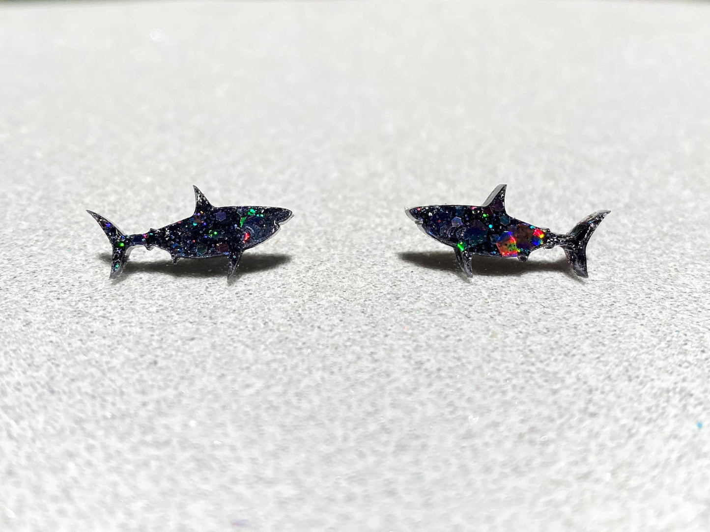 Cute Beachy Shark Stud Earrings - Multiple Color Options