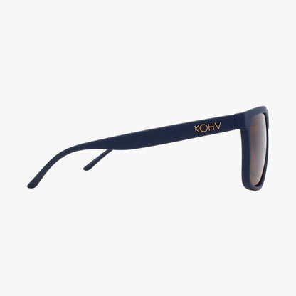 EVANS NAVY BLUE Polarized Unisex Square Classic Sunglasses