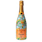 Orange & Blue Pumpkins Champagne Bottle Wrap