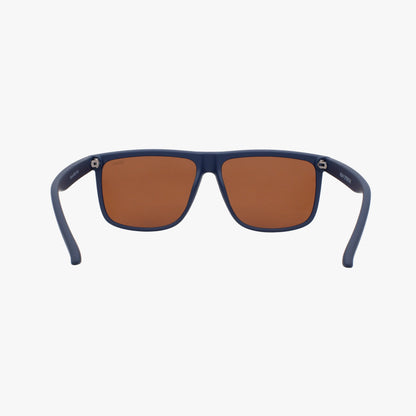 EVANS NAVY BLUE Polarized Unisex Square Classic Sunglasses