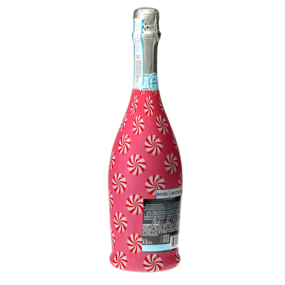 Peppermint Parade Prosecco Bottle Wrap