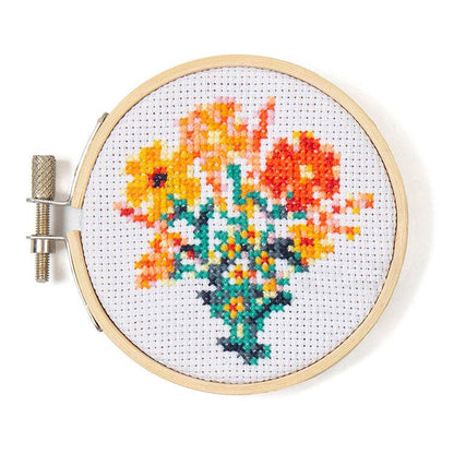 MiniCross Stitch Embroidery-Flowers