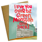 I Love you over the Green Monstah and Back Boston Red Sox Card