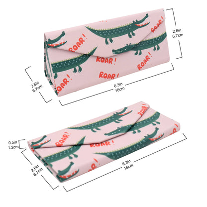 Crocodile Glasses Case – Cute Animals – Vegan Leather