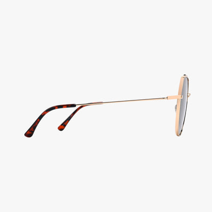 PALM BRONZE Polarized Premium Metal Geometric Sunglasses