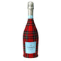 Red & Green Christmas Tartan Prosecco Bottle Wrap