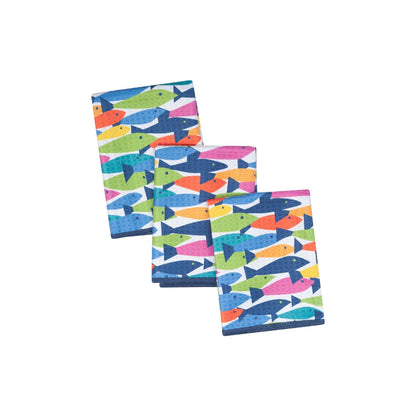 Mighty Mini Towel (Set of 3) Reversible - KN Fish