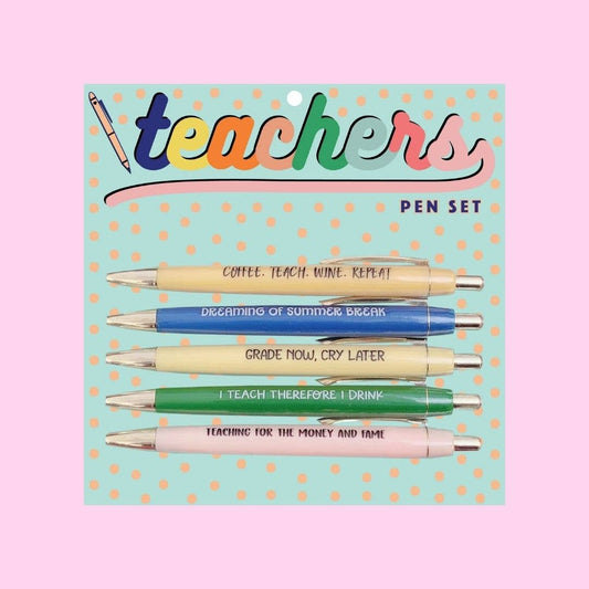 Teachers Pen Set (funny gift, stocking stuffer)