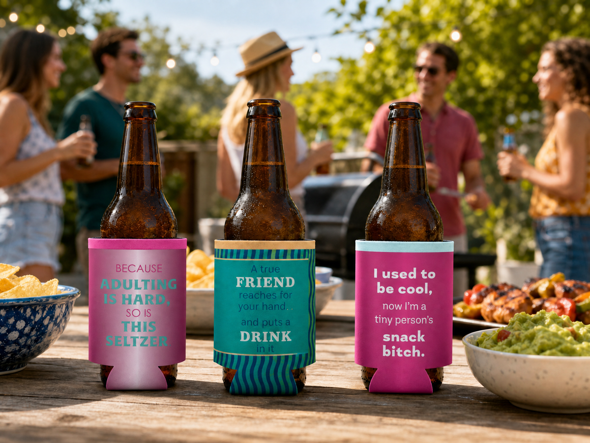 CAN SLEEVE Adulting Is Hard | Slim | Funny Bar Gift