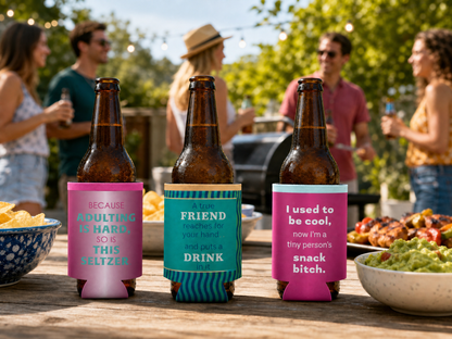CAN SLEEVE Adulting Is Hard | Slim | Funny Bar Gift