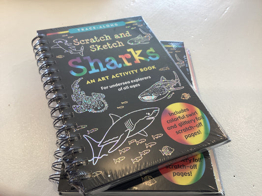 Sharks Scratch and Sketch Books