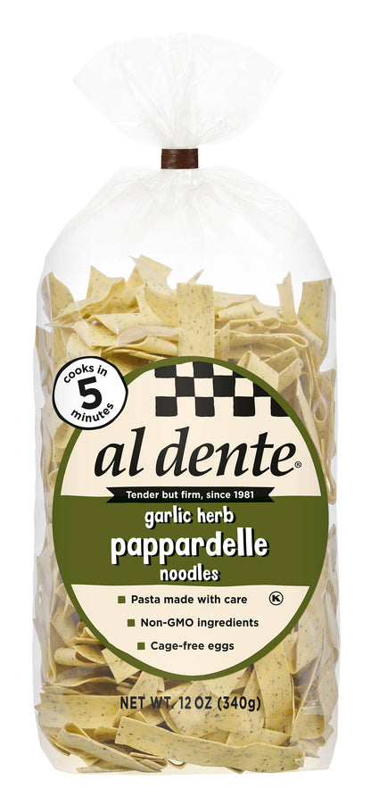 Garlic Herb Pappardelle