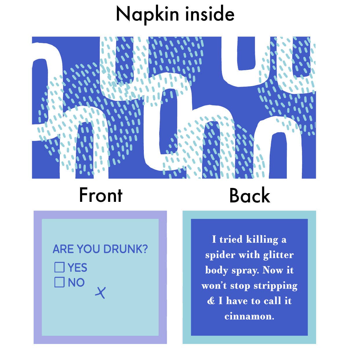 NAPKIN Welcome to adulthood | Funny Home Gift | Cocktail Napkin