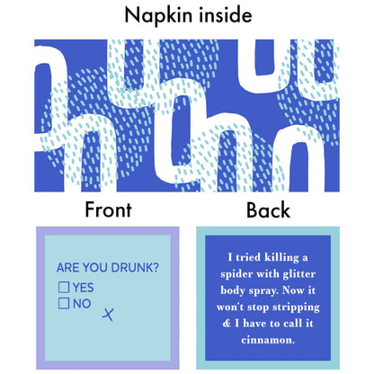 NAPKIN My friends tell me I'm too cheap | Funny Home Gift | Cocktail Napkin
