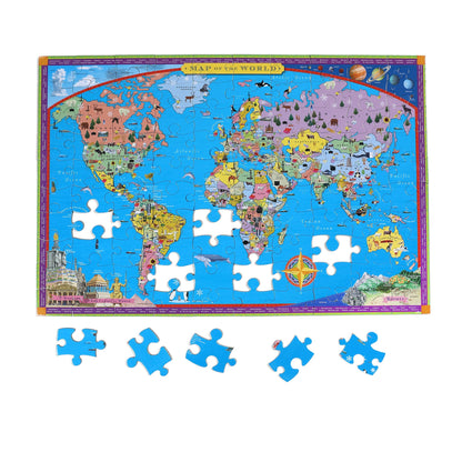 World Map 100 Piece Puzzle