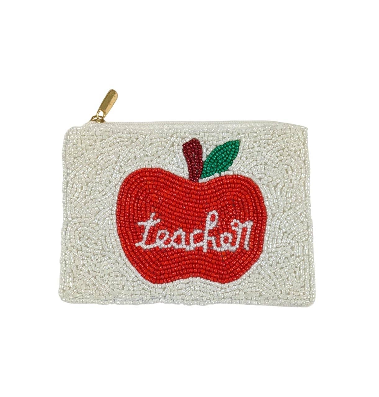 Ladies Teacher Themed Fully Beaded Coin Purse