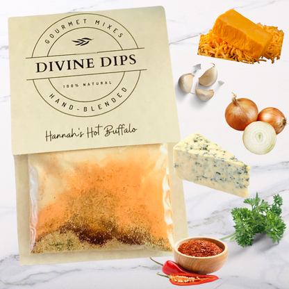 Hannah’s Hot Buffalo Seasoning Dip Mix & Cheese ball