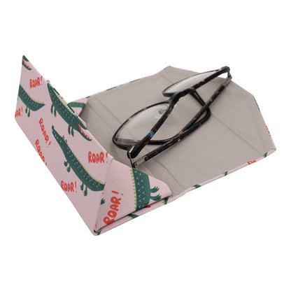 Crocodile Glasses Case – Cute Animals – Vegan Leather