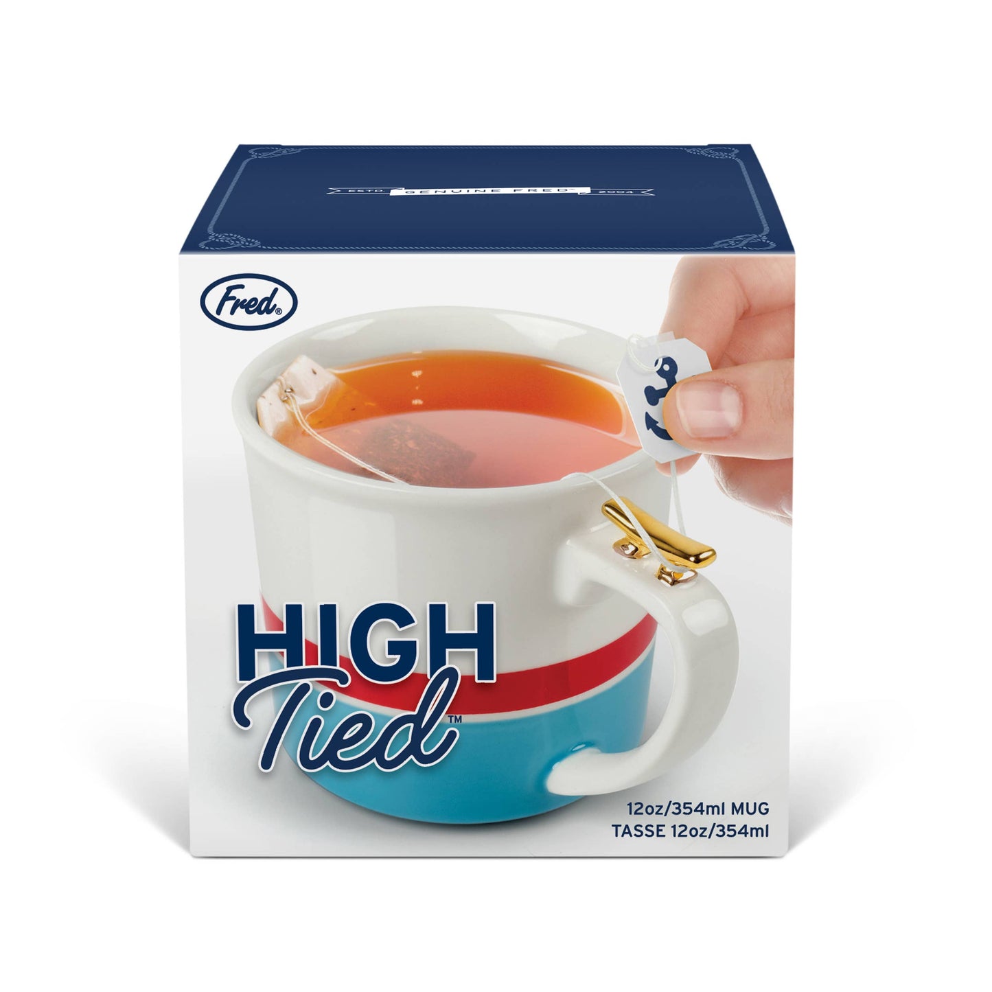 HIGH TIED Tea Mug - 12oz Ceramic Mug with Nautical Design