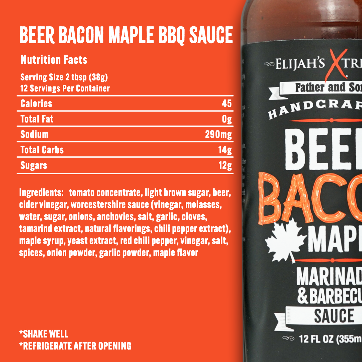 Beer Bacon Maple BBQ Sauce & Marinade