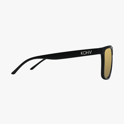 EVANS GOLD MIRROR Polarized Square Classic Sunglasses