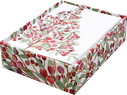 Festive Bough Small Boxed Holiday Cards