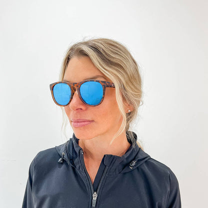 STRIDE SKY MIRROR Polarized Active Soft Round Sunglasses