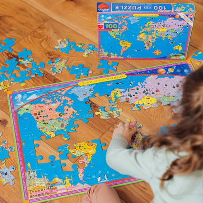 World Map 100 Piece Puzzle