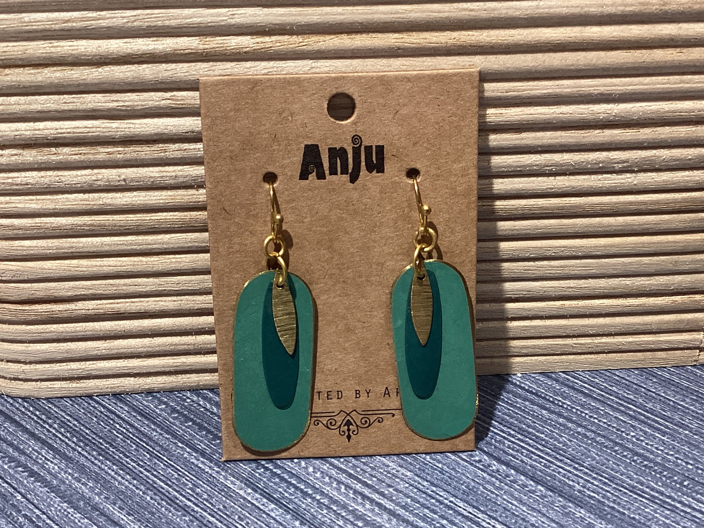 Anju Earrings - Greens