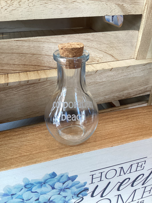 Etched Glass Bottle