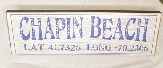 Cape Cod Latitude Longitude Wood Signs