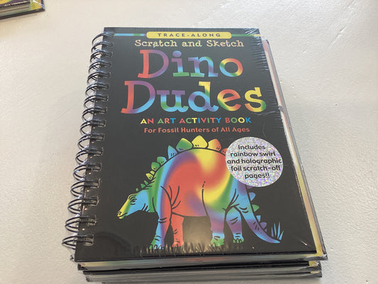 Dino Dudes Scratch and Sketch Books