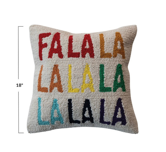 Fa la la Holiday Pillow