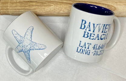 Cape Cod Latitude Longitude Mugs