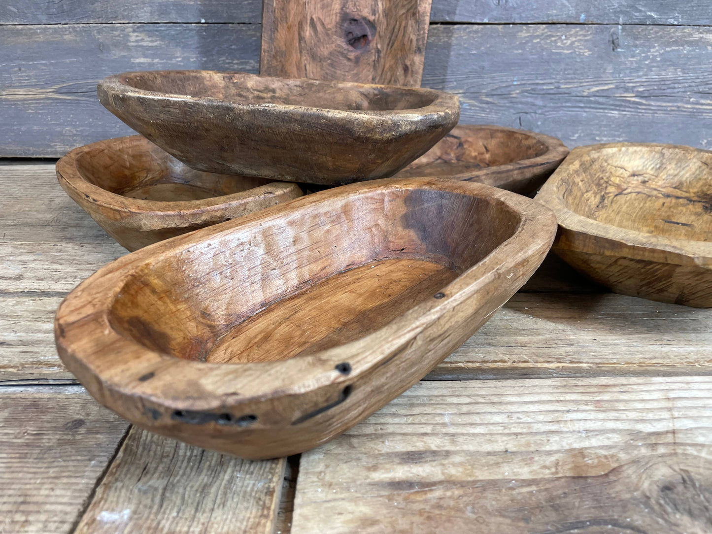 Rustic Decorative Wood Bowl