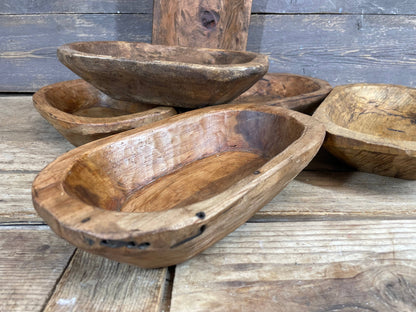 Rustic Decorative Wood Bowl