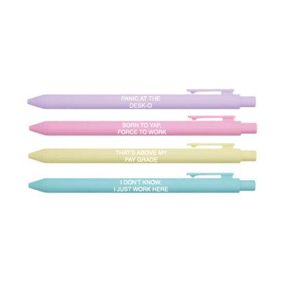 Funny Office Pen Set | Panic at the Desk-o Collection