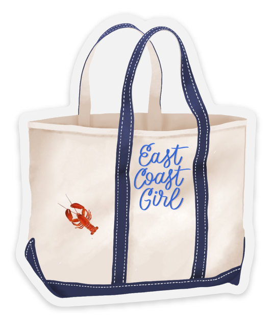 East Coast Girl Tote Sticker