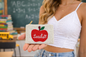 Ladies Teacher Themed Fully Beaded Coin Purse